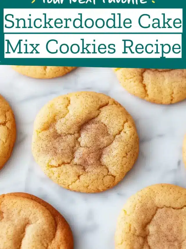 Snickerdoodle Cake Mix Cookies Recipe