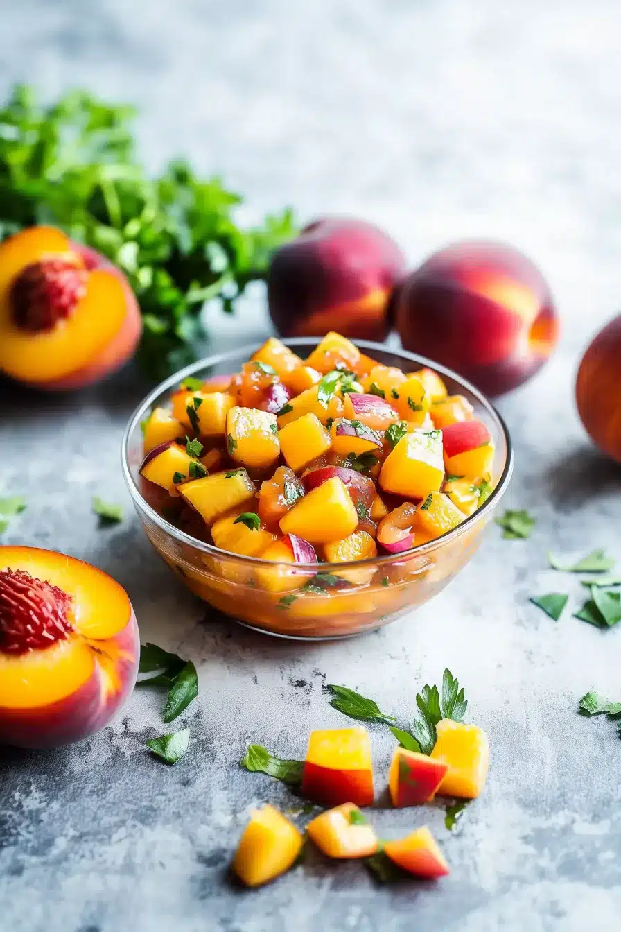 Spicy Peach Salsa