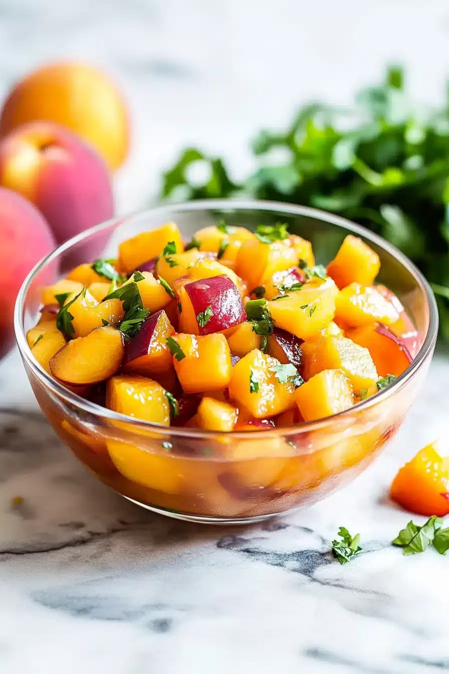 Spicy Peach Salsa