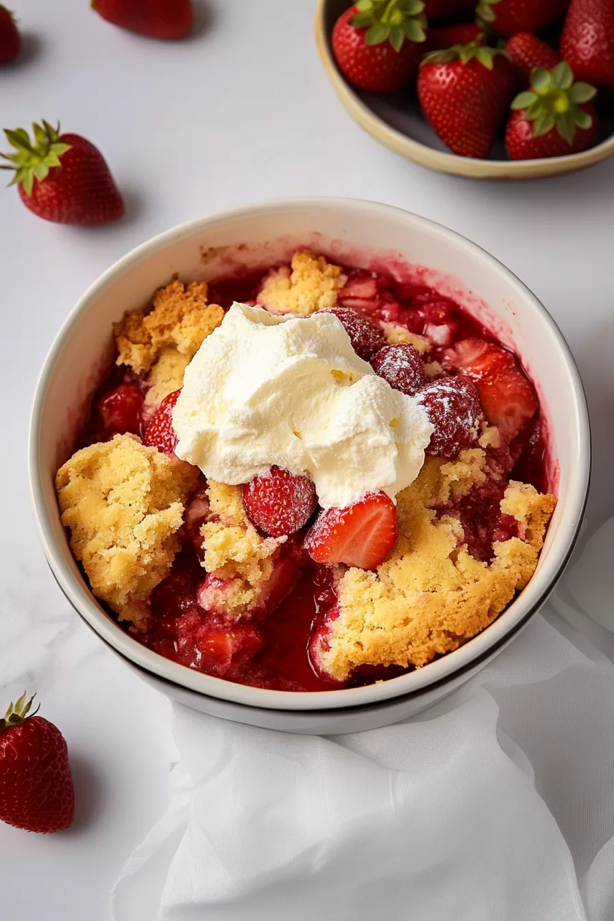 Strawberry Pie Filling Dump Cake