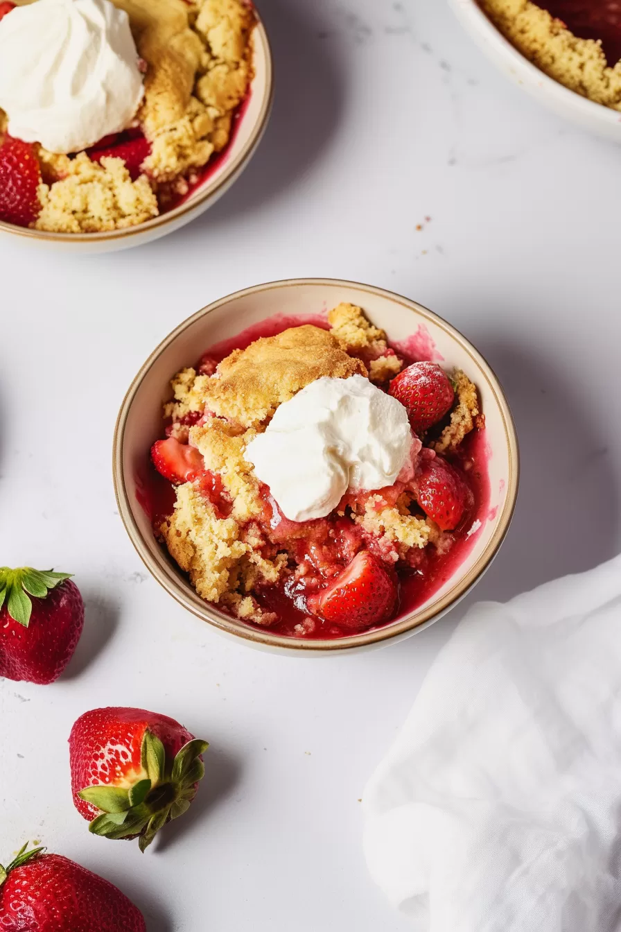 Strawberry Pie Filling Dump Cake