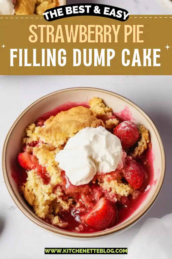 Strawberry Pie Filling Dump Cake