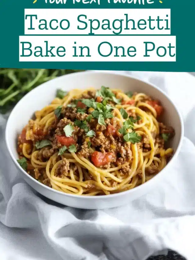 Taco Spaghetti Bake in One Pot