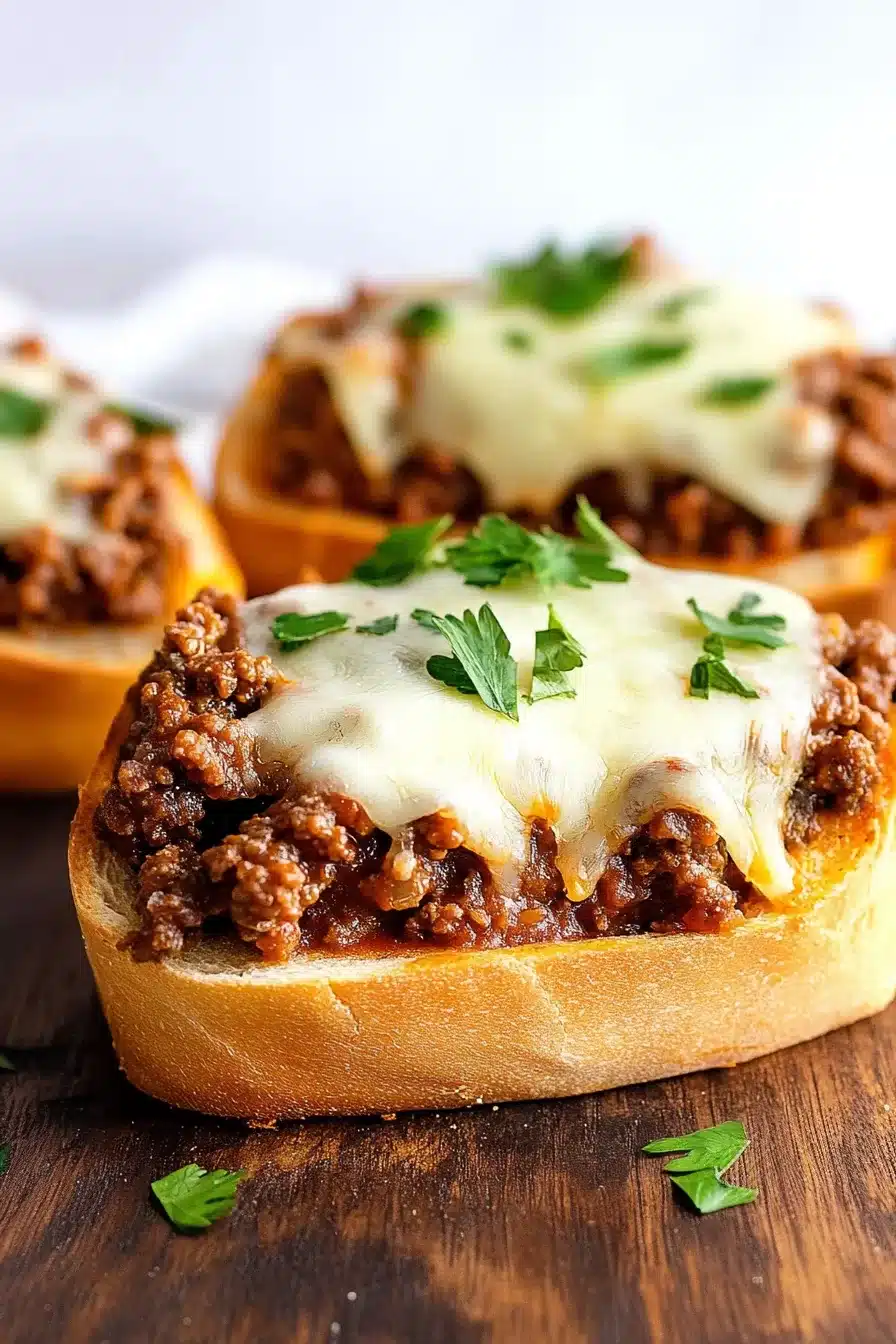 Texas Toast Sloppy Joe Melts