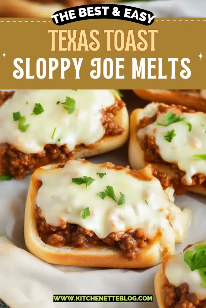 Texas Toast Sloppy Joe Melts