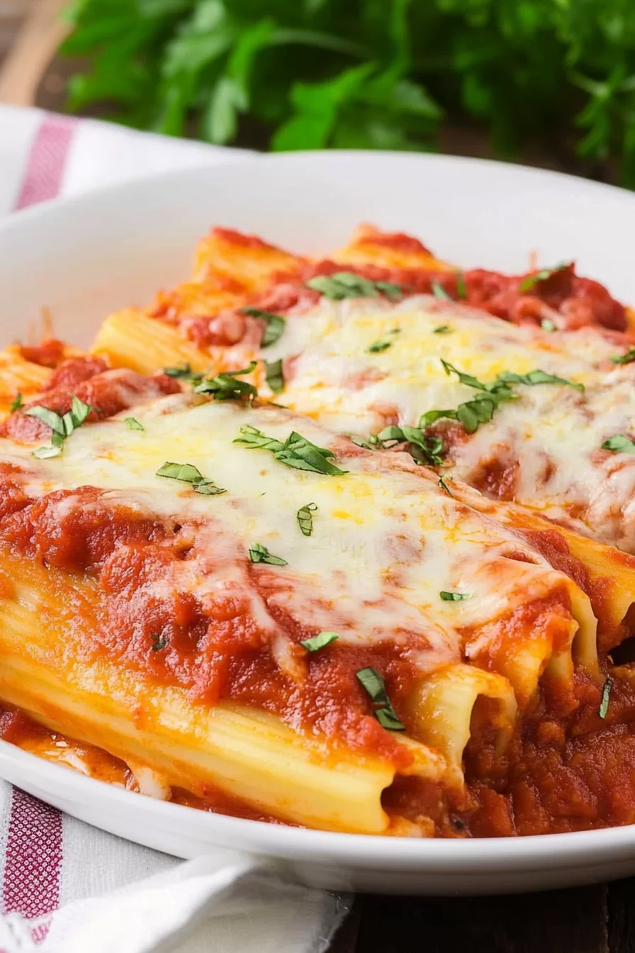 Three-Cheese Manicotti