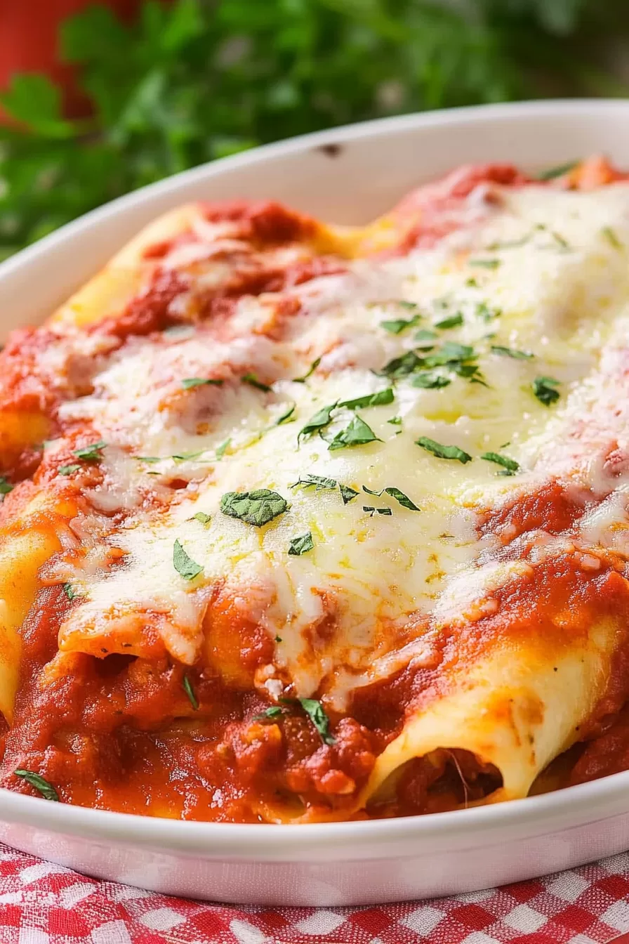 Three-Cheese Manicotti