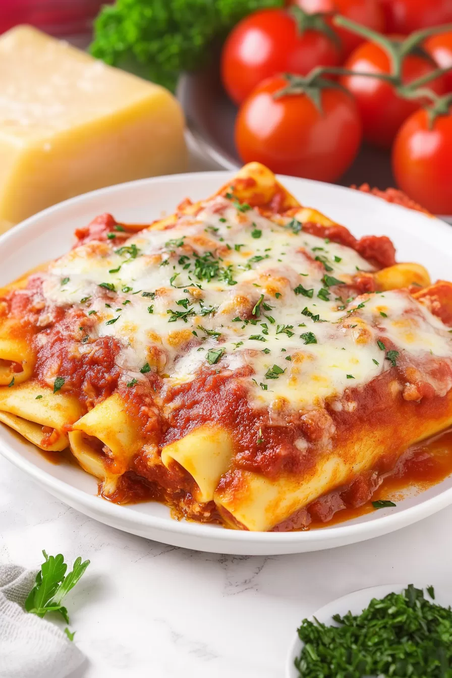 Three-Cheese Manicotti