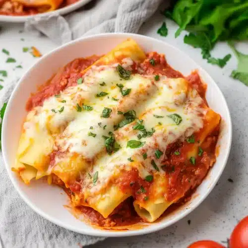 Three-Cheese Manicotti