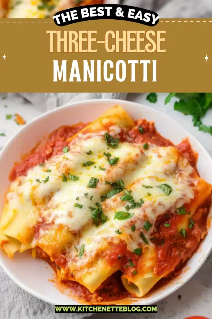 Three-Cheese Manicotti