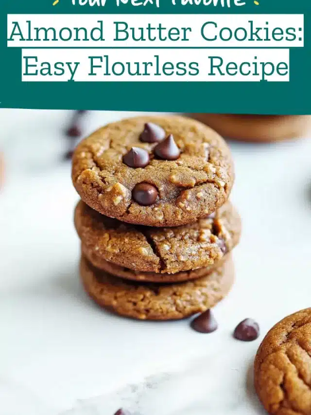 Almond Butter Cookies: Easy Flourless Recipe