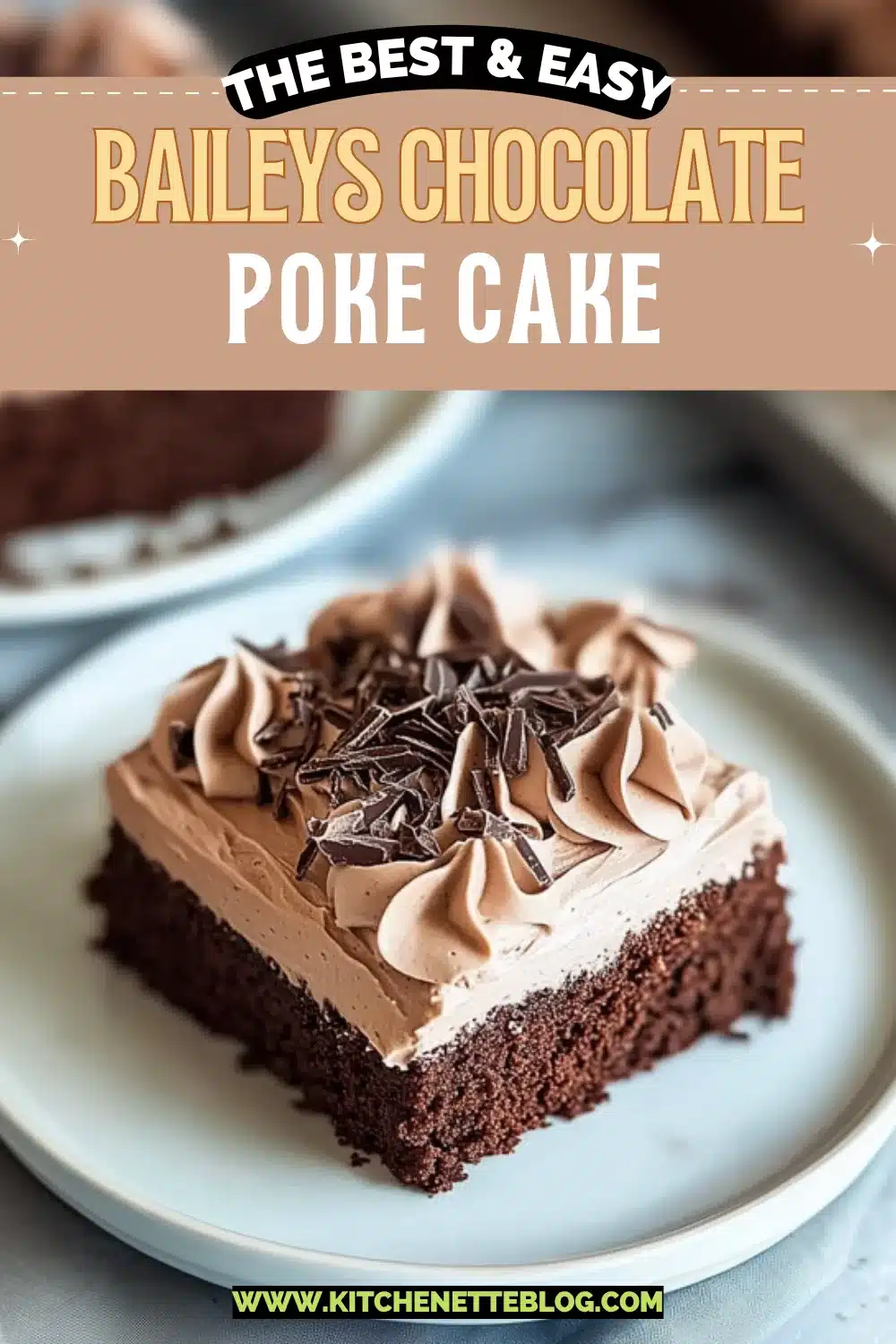 Baileys Chocolate Poke Cake