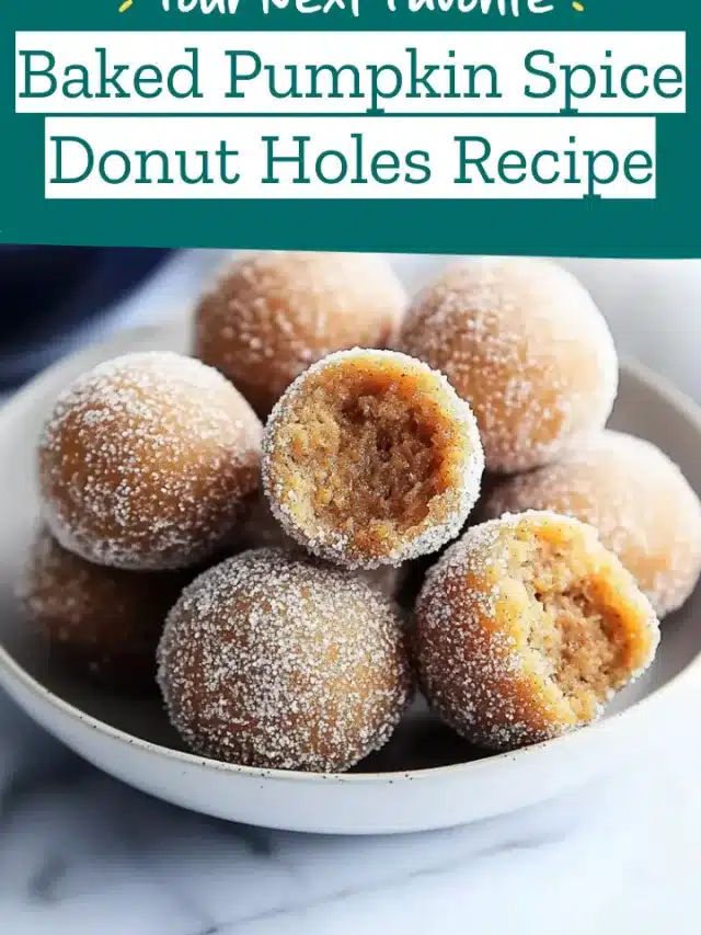 Baked Pumpkin Spice Donut Holes Recipe