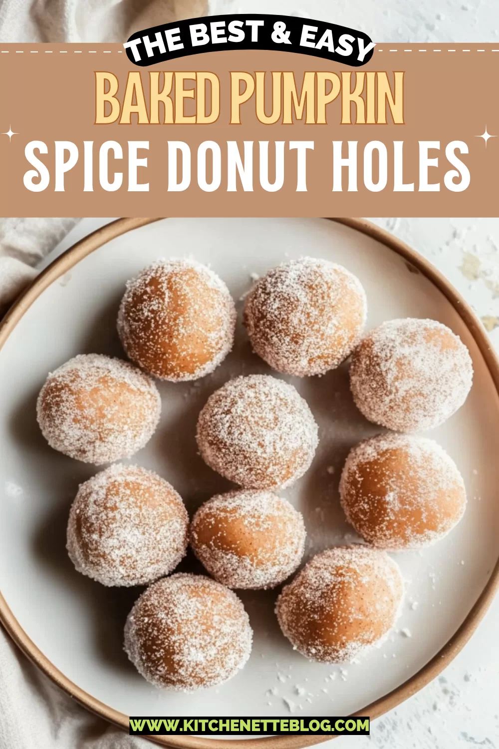 Baked Pumpkin Spice Donut Holes