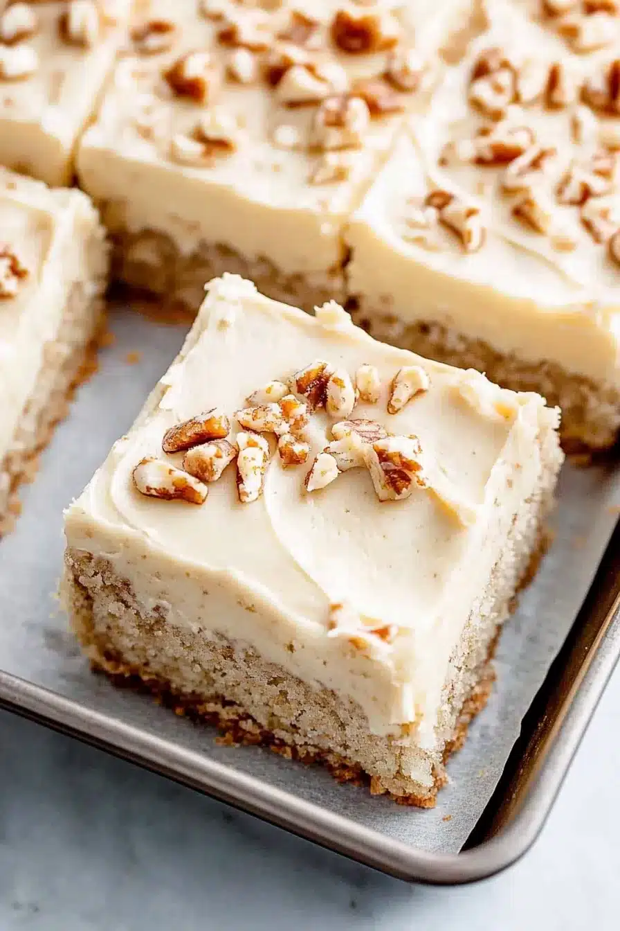 Banana Bread Bars with Brown Butter Frosting