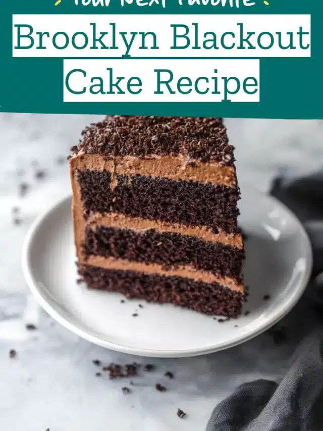 Brooklyn Blackout Cake Recipe