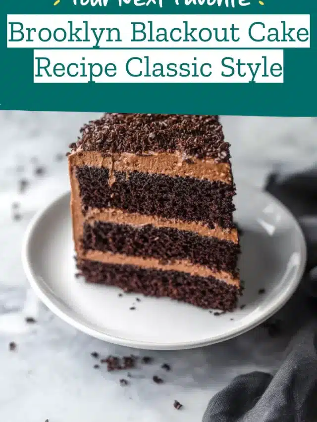 Brooklyn Blackout Cake Recipe Classic Style
