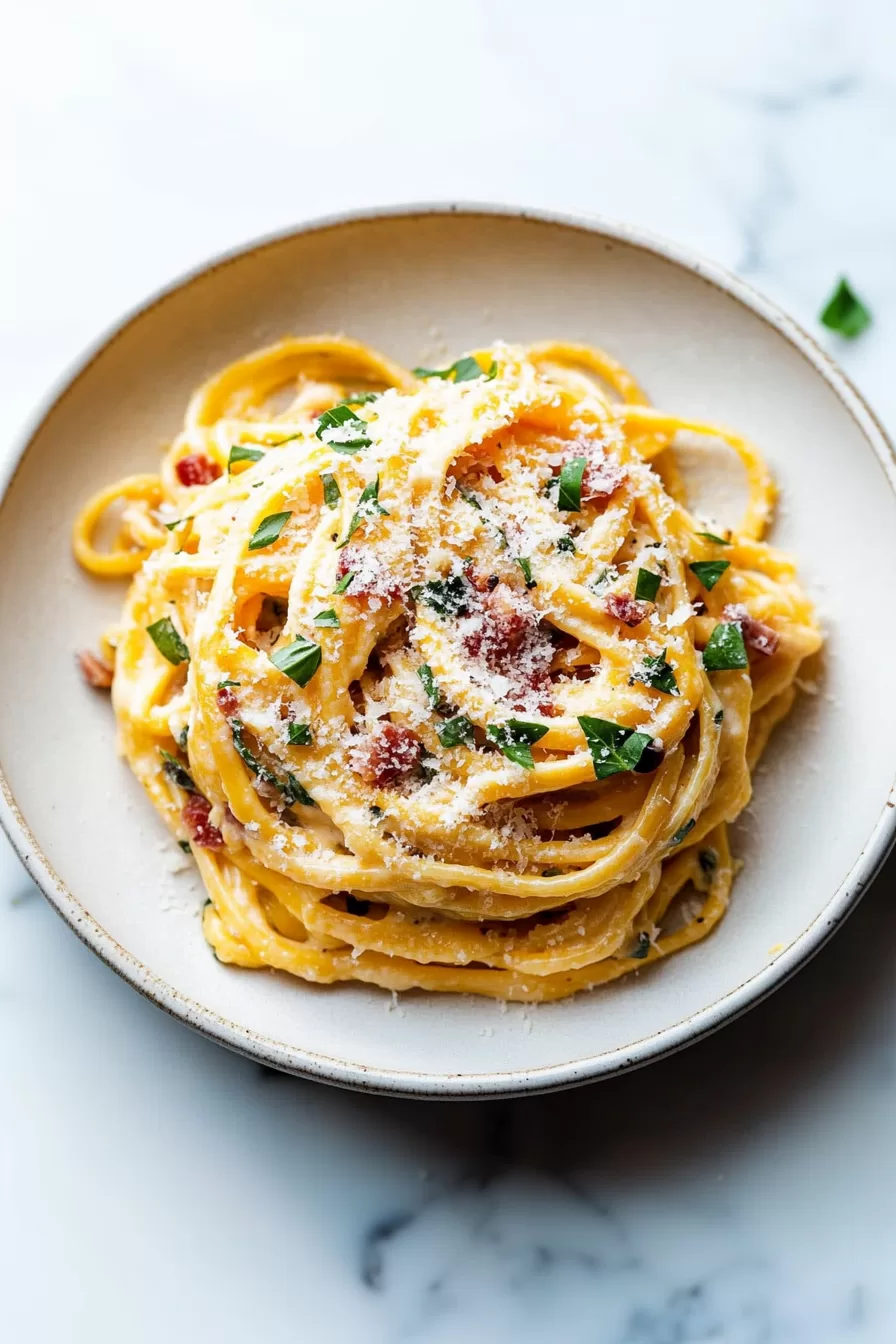 Butternut Squash Pasta Carbonara