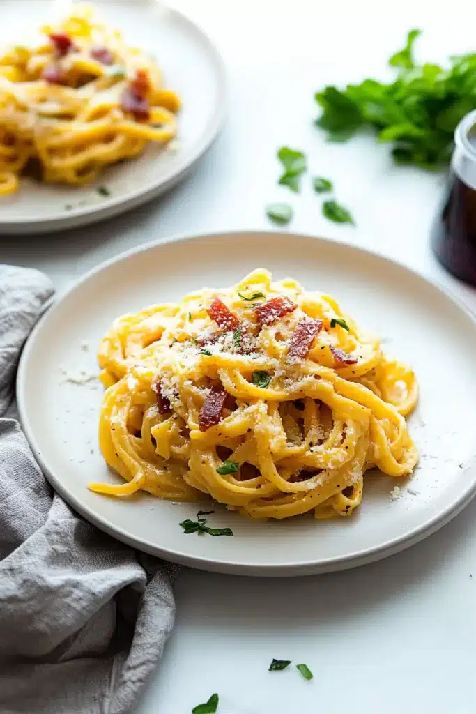 Butternut Squash Pasta Carbonara