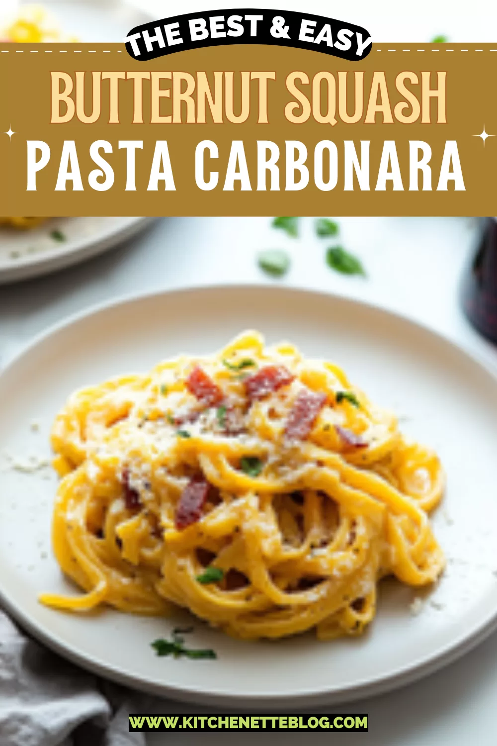 Butternut Squash Pasta Carbonara