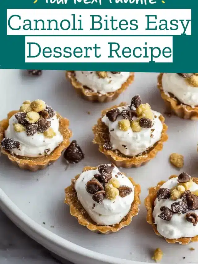 Cannoli Bites Easy Dessert Recipe