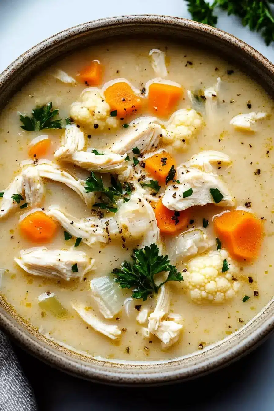 Cauliflower Chicken Soup