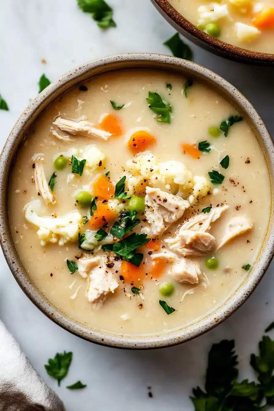 Cauliflower Chicken Soup