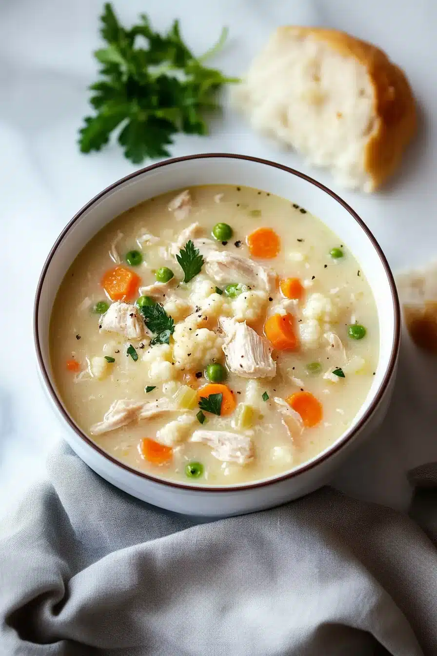 Cauliflower Chicken Soup