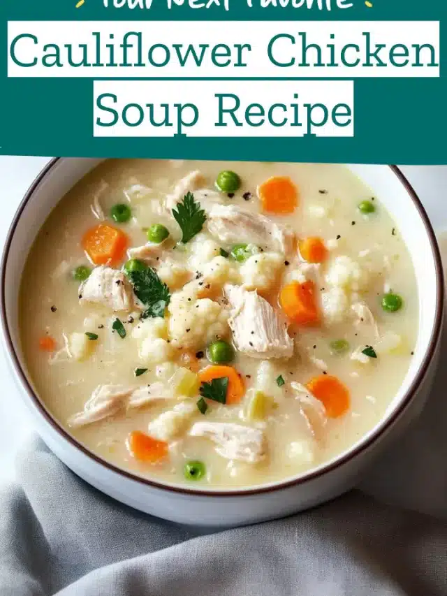 Cauliflower Chicken Soup Recipe