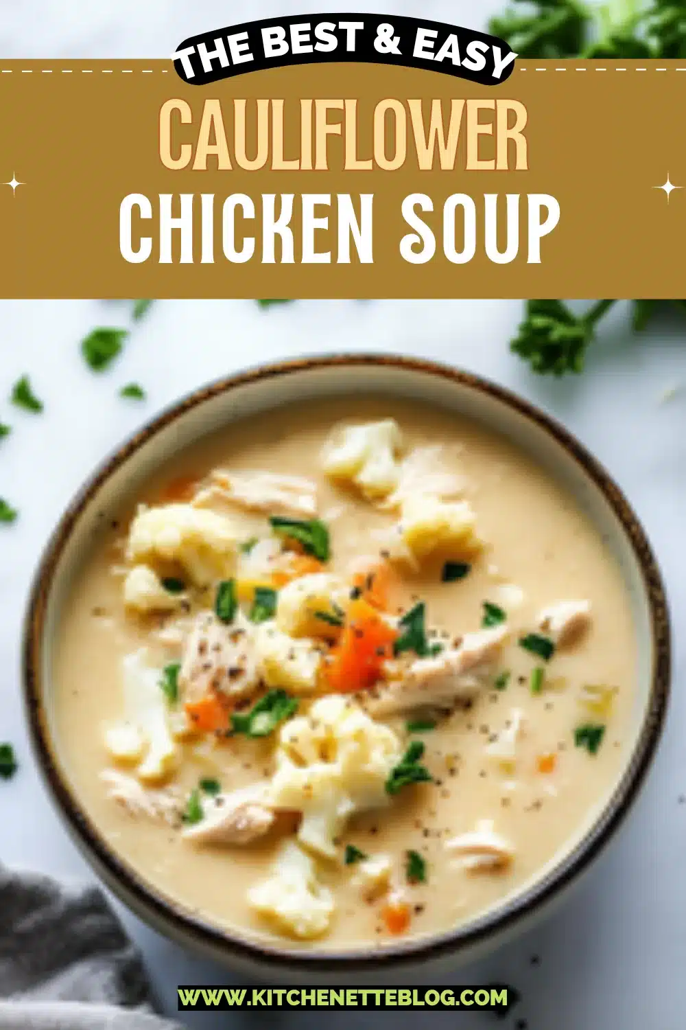 Cauliflower Chicken Soup