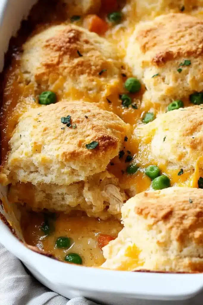 Cheddar Bay Biscuit Chicken Cobbler