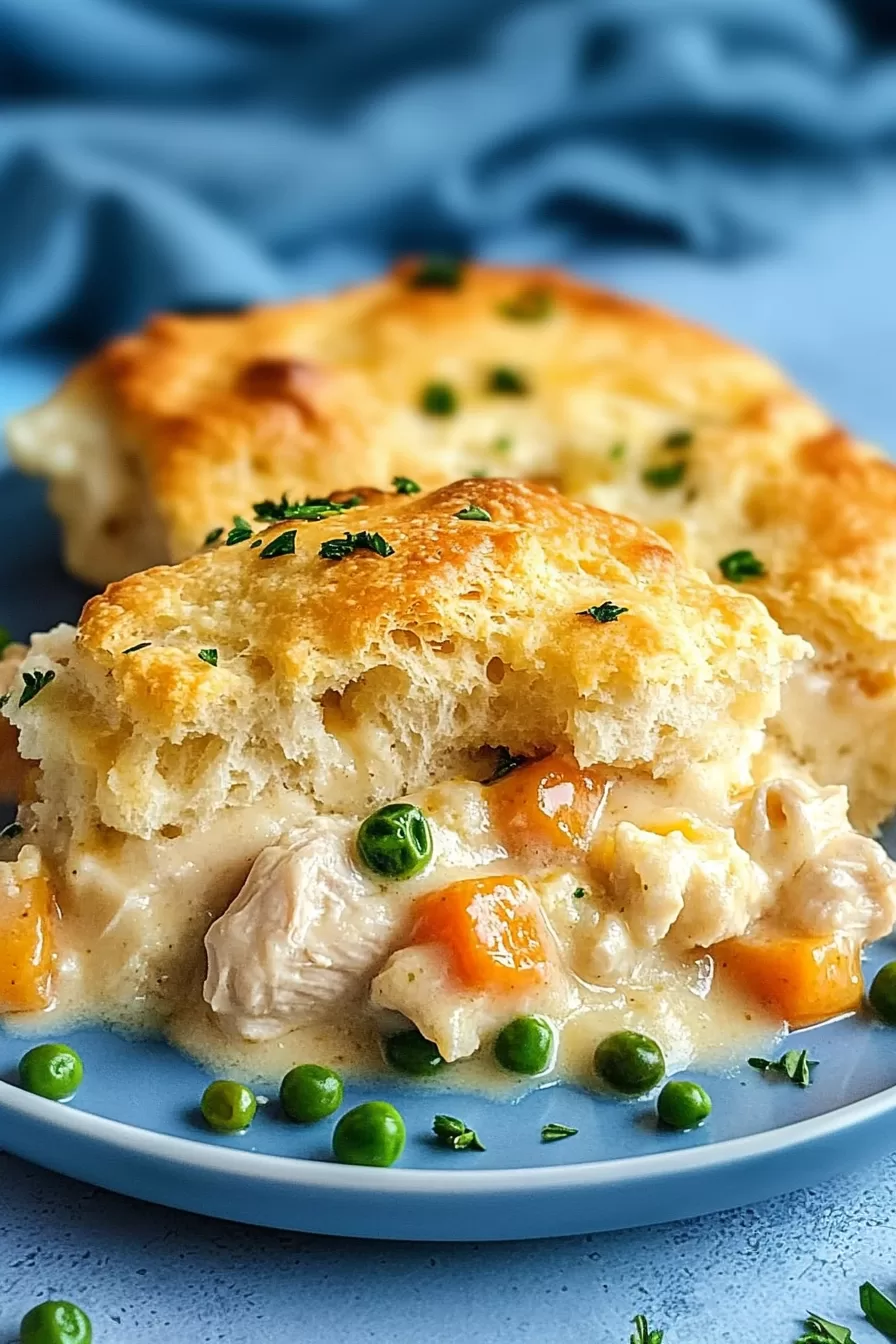 Cheddar Bay Biscuit Chicken Cobbler