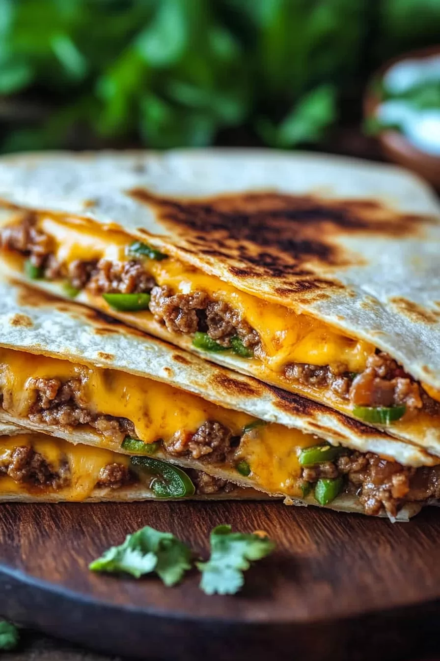 Cheeseburger Quesadillas