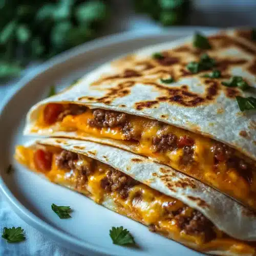Cheeseburger Quesadillas