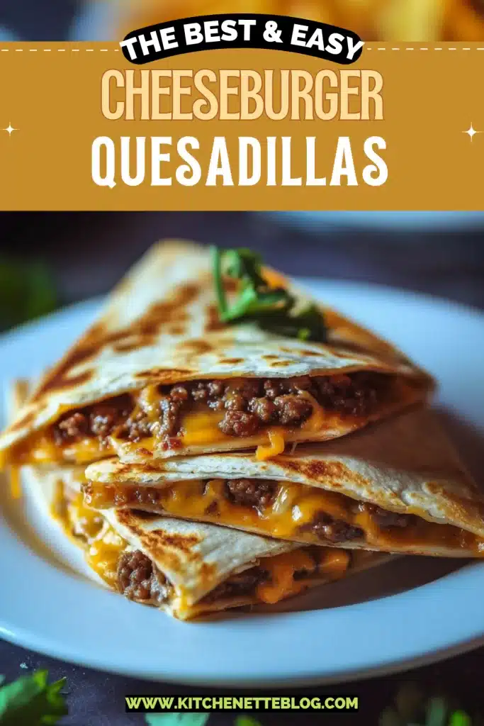 Cheeseburger Quesadillas