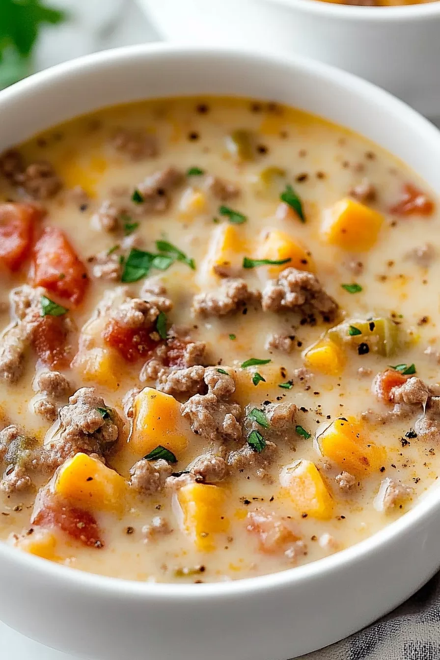 Cheeseburger Soup