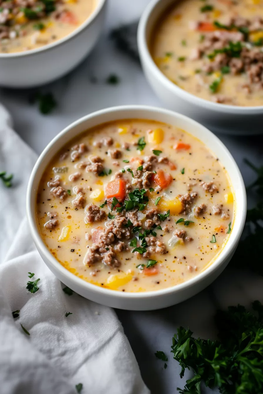 Cheeseburger Soup