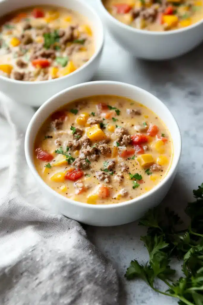 Cheeseburger Soup
