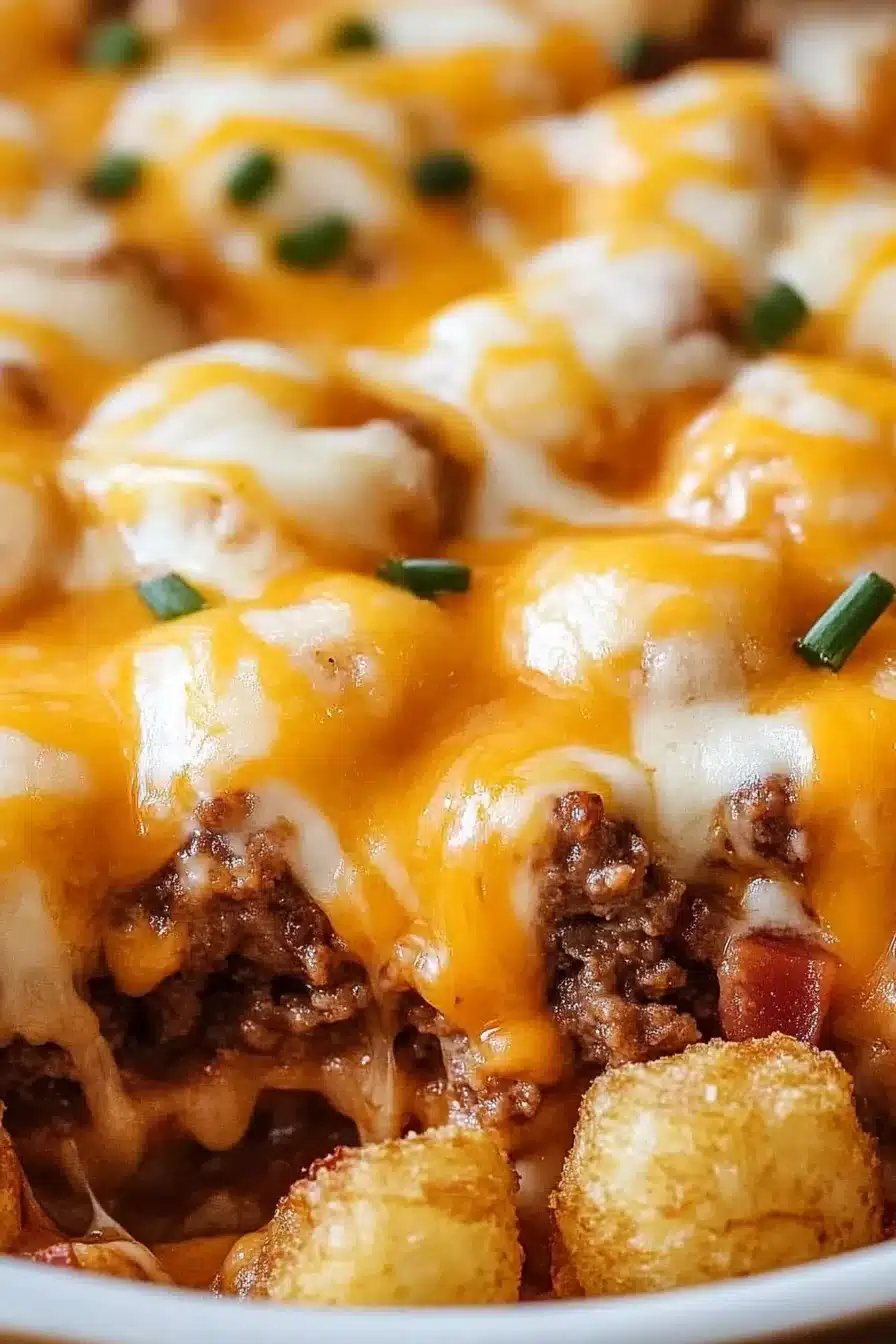 Cheeseburger Tater Tot Casserole