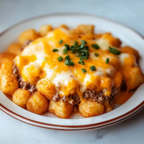 Cheeseburger Tater Tot Casserole