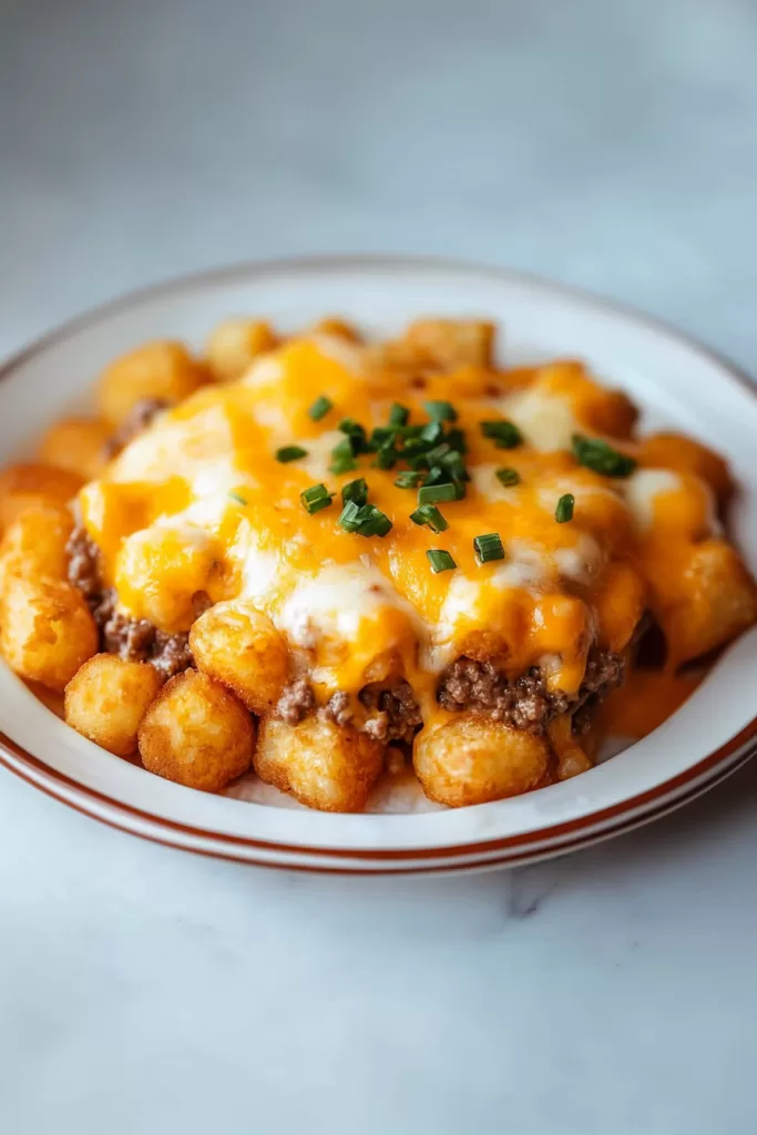 Cheeseburger Tater Tot Casserole