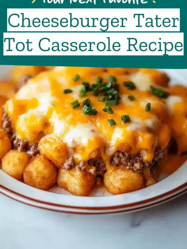 Cheeseburger Tater Tot Casserole Recipe