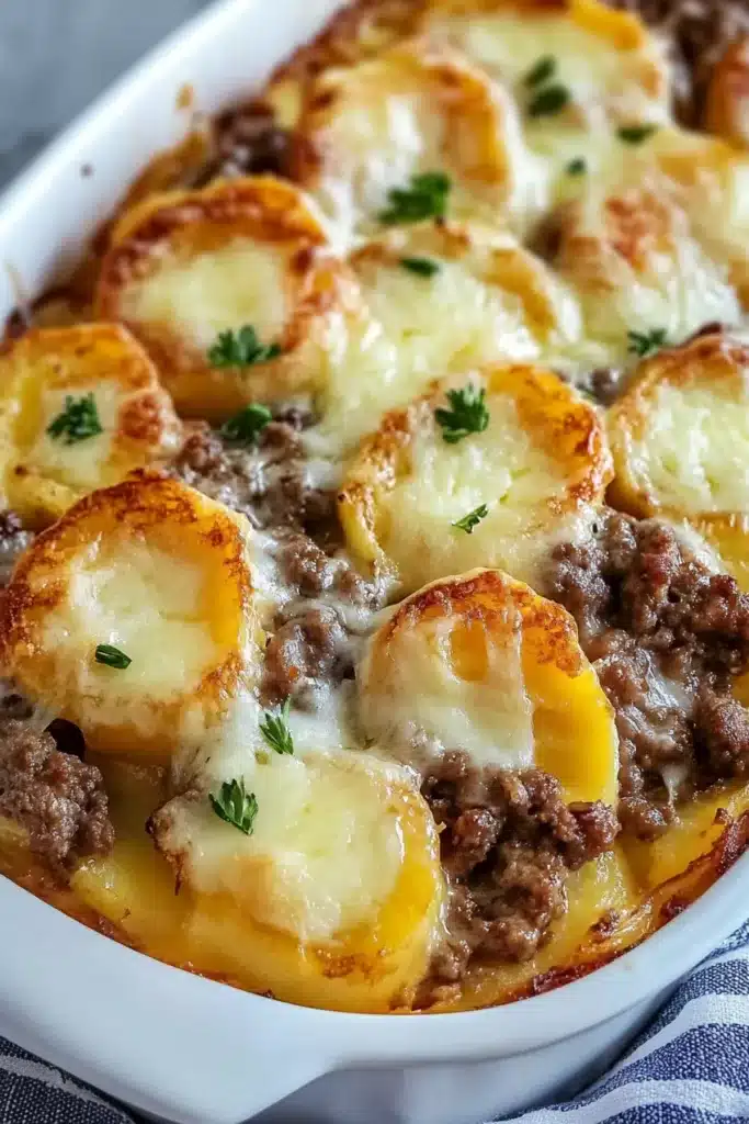 Cheesy Hamburger Potato Casserole