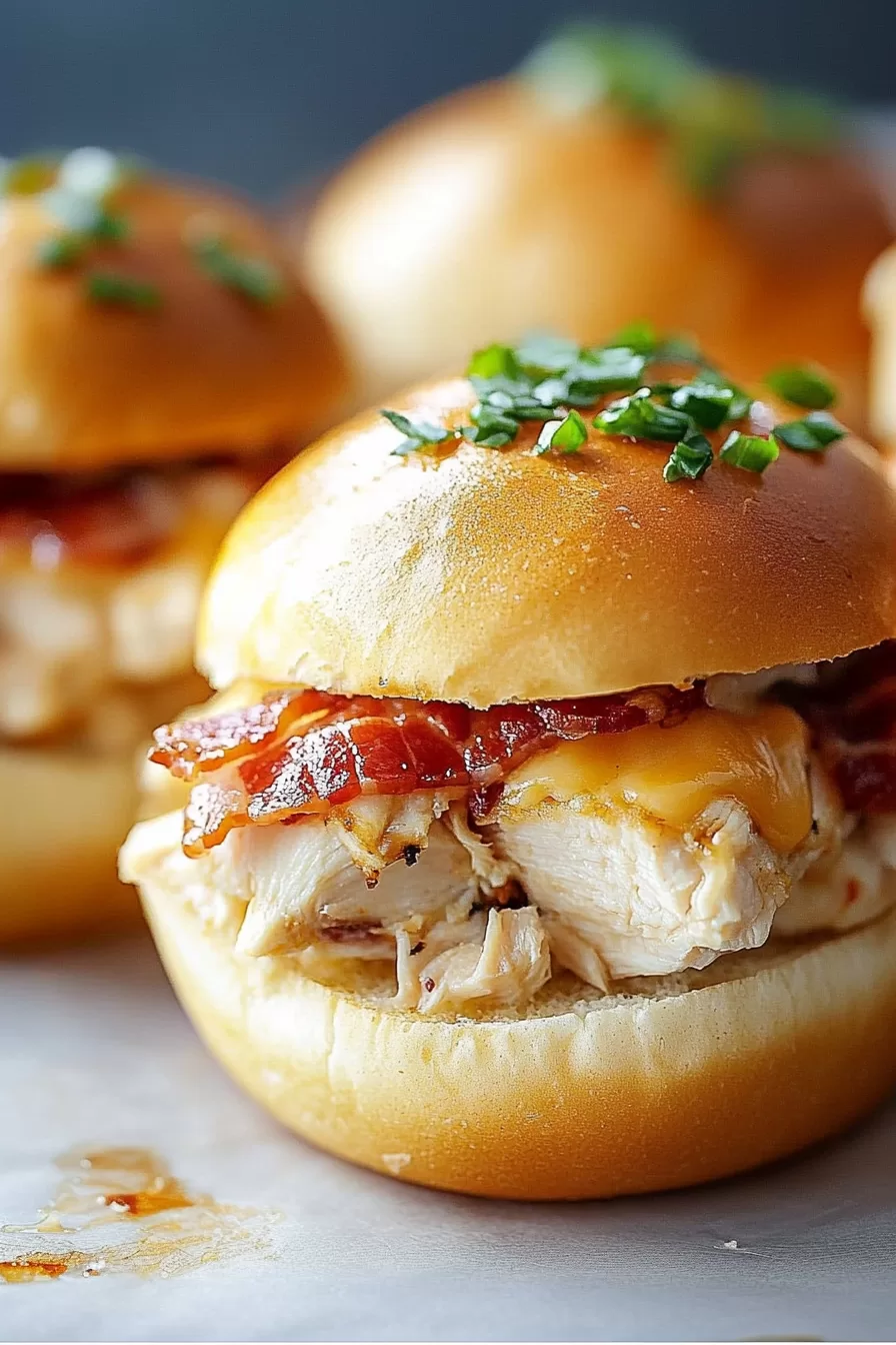 Chicken Bacon Ranch Sliders