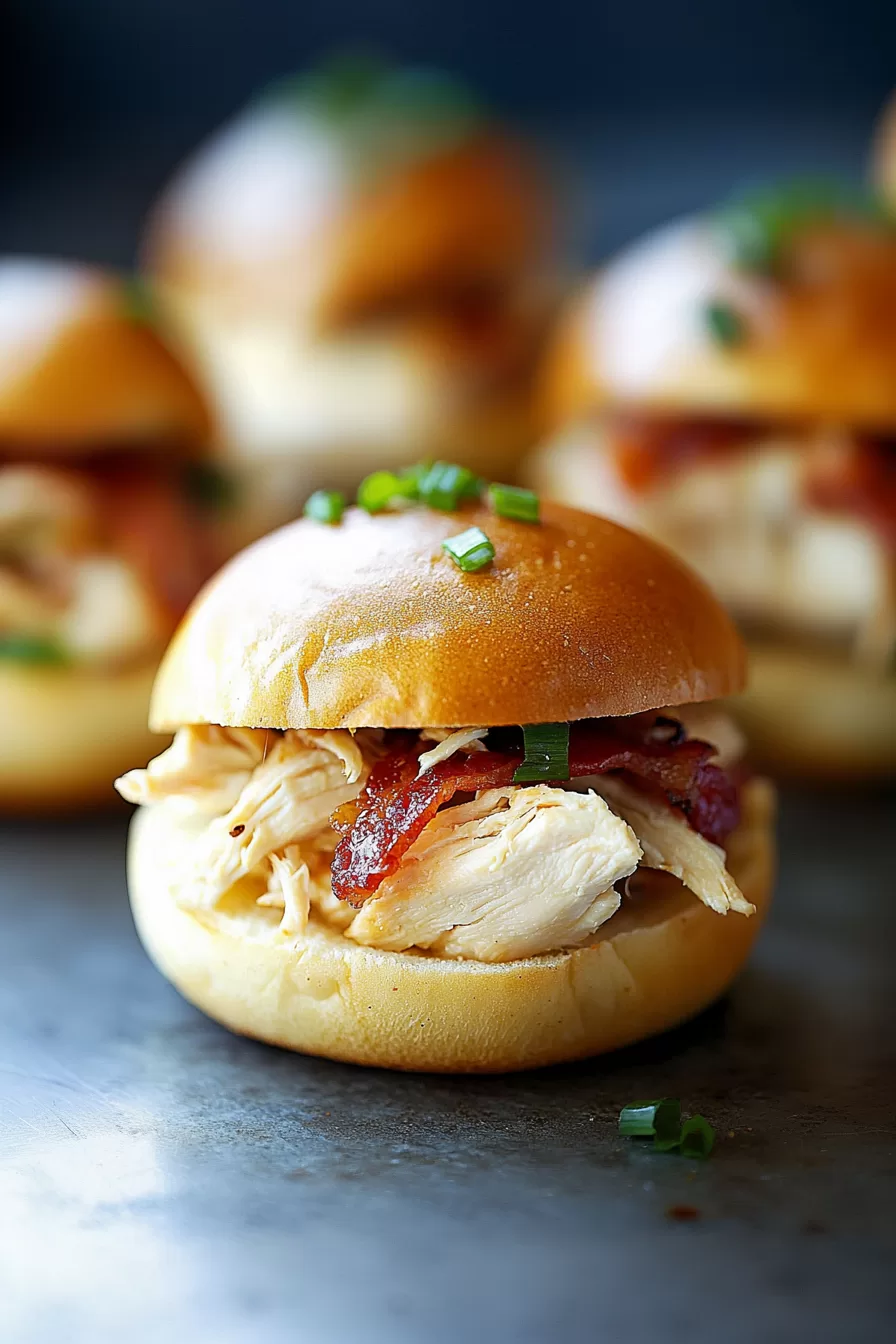 Chicken Bacon Ranch Sliders