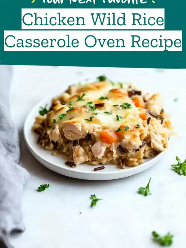 Chicken Wild Rice Casserole Oven Recipe
