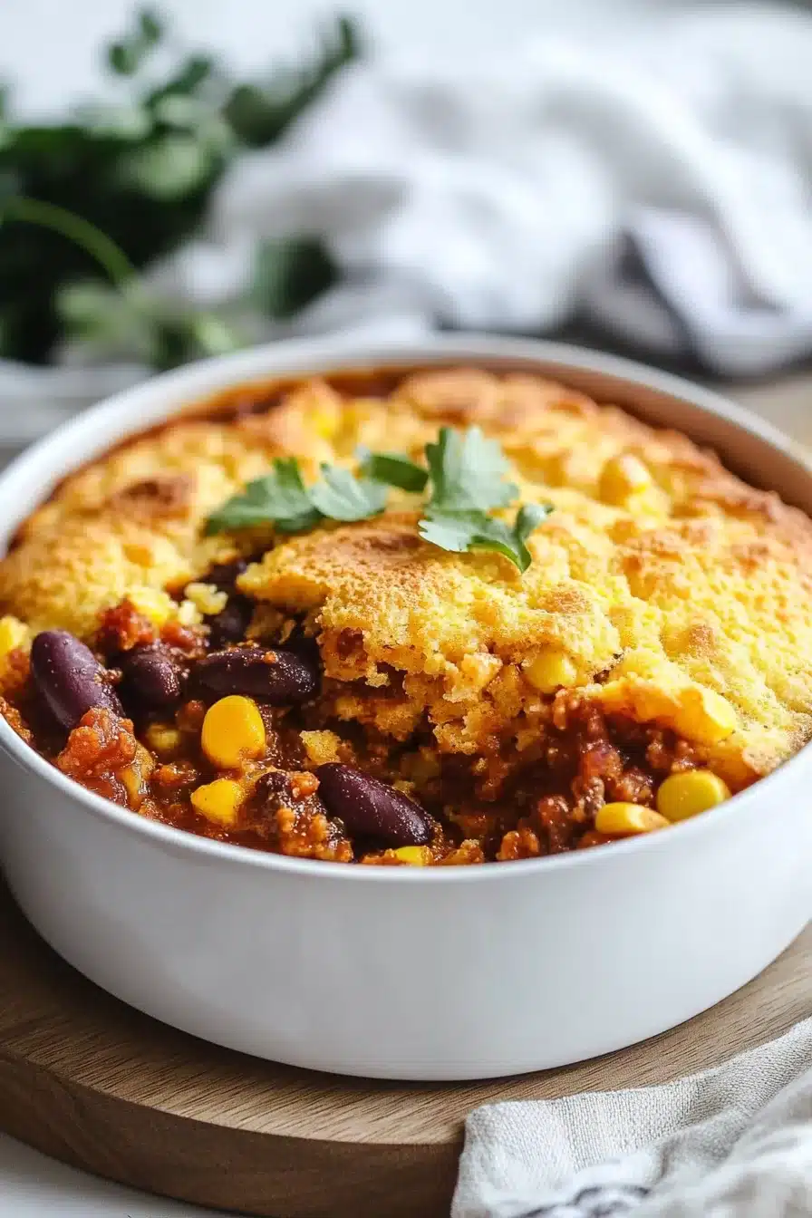 Chili Cornbread Casserole