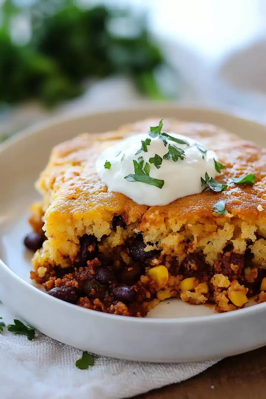 Chili Cornbread Casserole