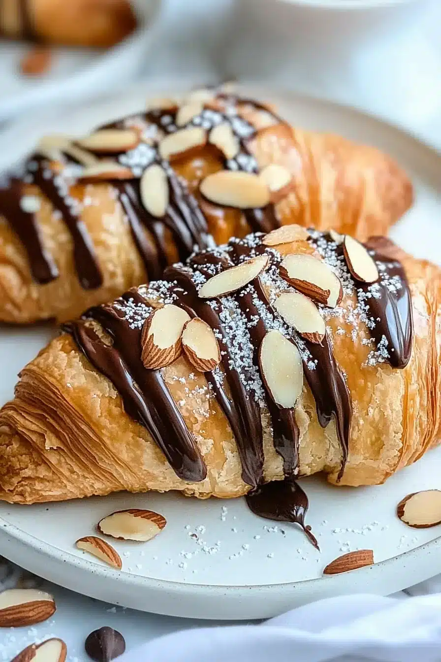 Chocolate Almond Croissants