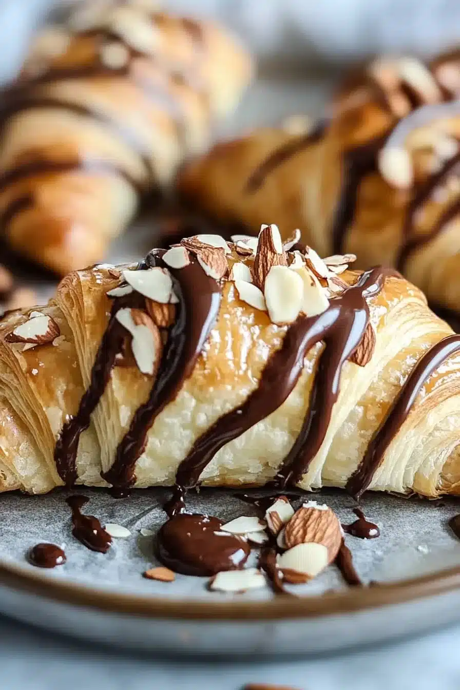 Chocolate Almond Croissants